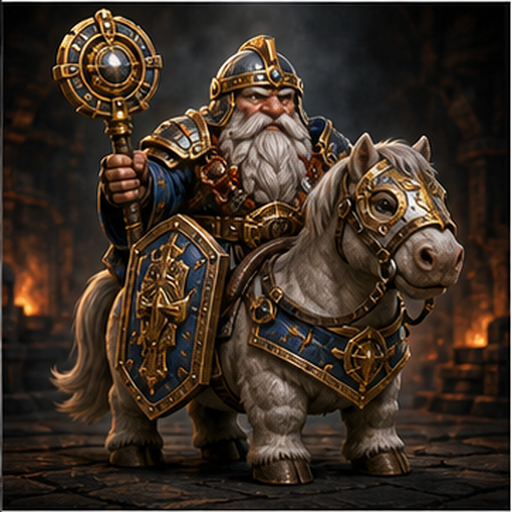 Dwarves Cavalry Priest portrait