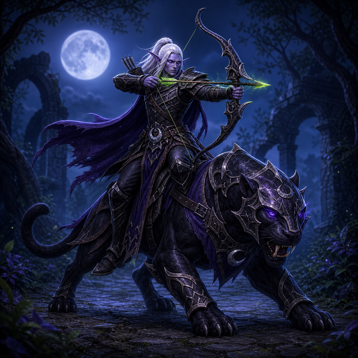 Night Elves Cavalry Archer portrait