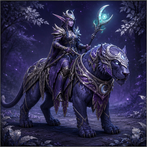 Night Elves Cavalry Priest portrait