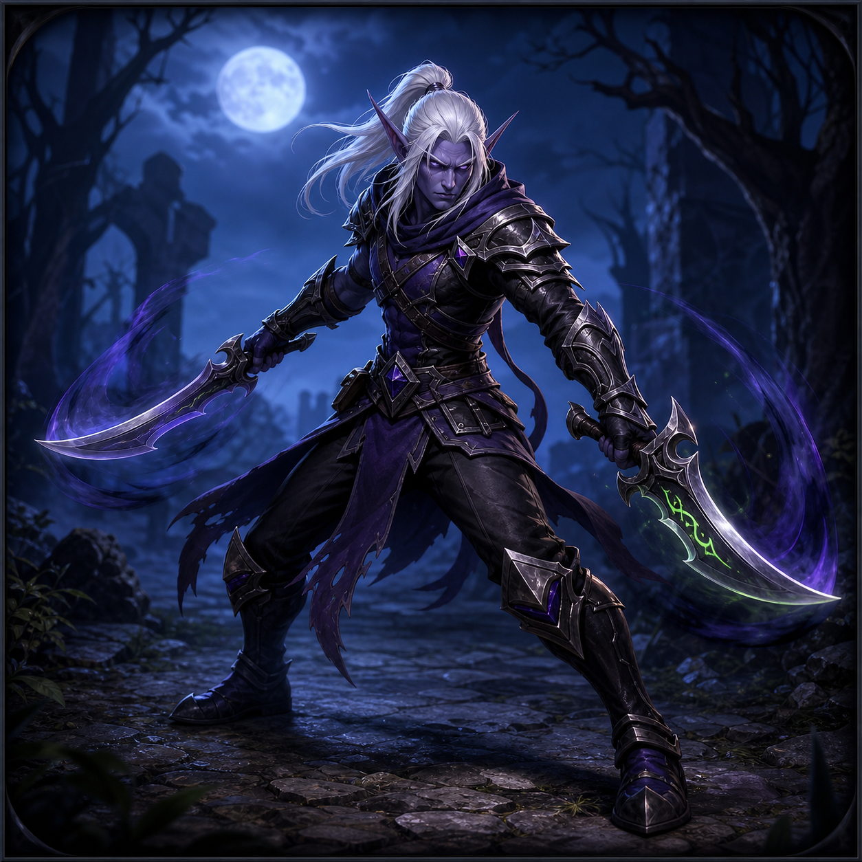 Night Elves Swordsman portrait
